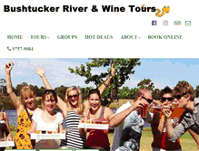 Tablet Screenshot of bushtuckertours.com